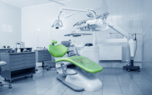a dental treatment chair
